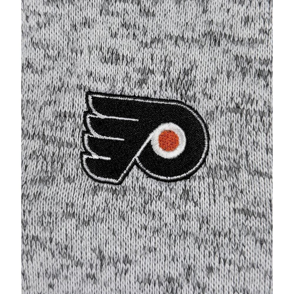 Philadelphia Flyers Womens Pullover Sweater Gray NHL Button Neck Fleece Size M - Picture 3 of 7
